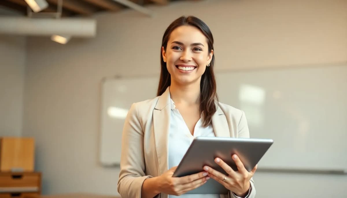 Teacher using Intuitest AI platform